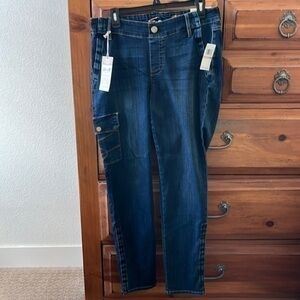 Seven Blue Jeans With Elastic Waistband Size 12 NWT